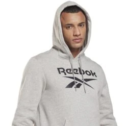 REEBOK Men's Identity Fleece Hoodie 9 REEBOK Men's Identity Fleece Hoodie -Fam By Style 2081913 004 alt3