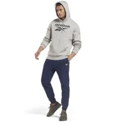 REEBOK Men's Identity Fleece Hoodie 11 REEBOK Men's Identity Fleece Hoodie -Fam By Style 2081913 004 alt5