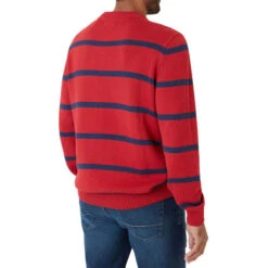 CHAPS Men's Original Crewneck Striped Sweater -Fam By Style 2081923 601 alt3