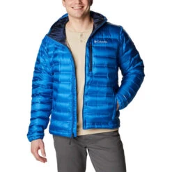 COLUMBIA Men's Pebble Peak Down Hooded Jacket -Fam By Style 2081969 403 alt3