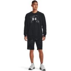 UNDER ARMOUR Men's UA Rival Fleece Dye Shorts 11 UNDER ARMOUR Men's UA Rival Fleece Dye Shorts -Fam By Style 2082222 001 alt5