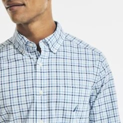 NAUTICA Men's Long-Sleeve Button Down Shirt -Fam By Style 2082577 101 alt2