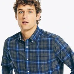 NAUTICA Men's Poplin Button-Down 7 NAUTICA Men's Poplin Button-Down -Fam By Style 2082672 004 alt2