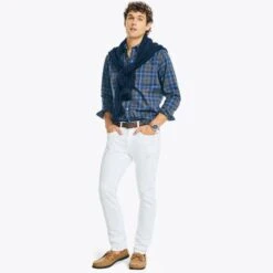 NAUTICA Men's Poplin Button-Down 9 NAUTICA Men's Poplin Button-Down -Fam By Style 2082672 004 alt4