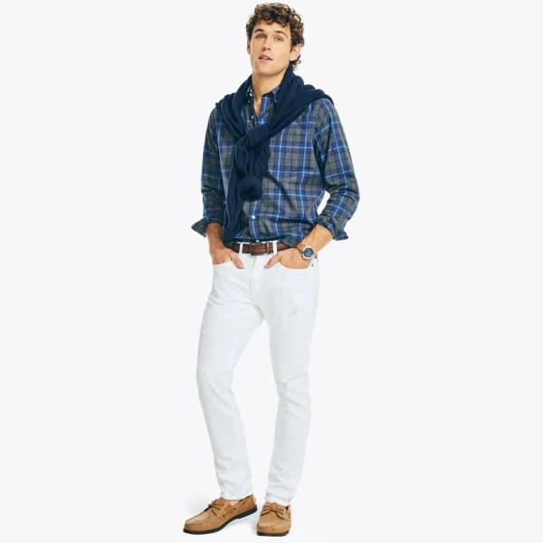 NAUTICA Men's Poplin Button-Down 5 NAUTICA Men's Poplin Button-Down - Image 5