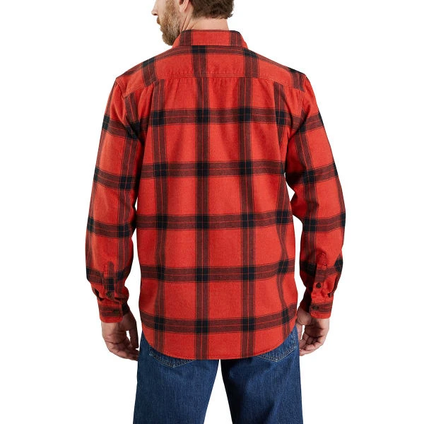 CARHARTT Men's Loose Fit Heavyweight Long-Sleeve Flannel 3 CARHARTT Men's Loose Fit Heavyweight Long-Sleeve Flannel - Image 3