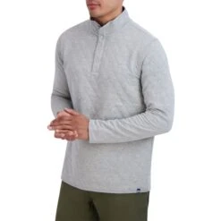 CHAPS Men's Quilted Mock Neck Pullover -Fam By Style 2083311 006 alt2