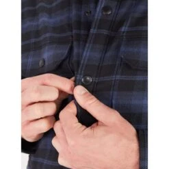 MARMOT Men's Ridgefield Heavyweight Sherpa-Lined Flannel Jacket -Fam By Style 2083613 003 alt3