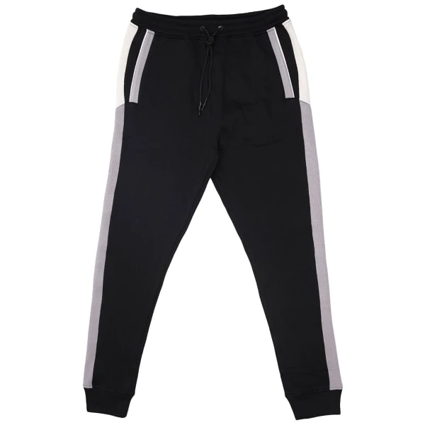 BURNSIDE Young Men's Fleece Pieced Joggers 1 BURNSIDE Young Men's Fleece Pieced Joggers