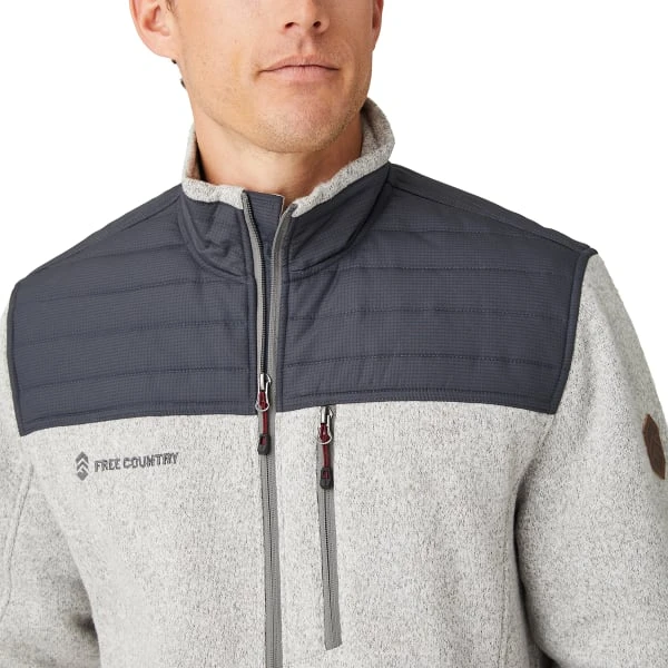 FREE COUNTRY Men's Frore Sweater Knit Fleece Jacket 4 FREE COUNTRY Men's Frore Sweater Knit Fleece Jacket - Image 4