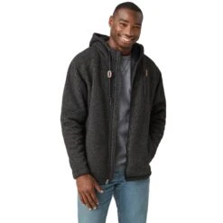 FREE COUNTRY Men's Osprey Sweater Knit Fleece Jacket -Fam By Style 2084074 001 alt2