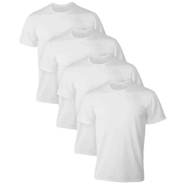HANES Ultimate Men's X-Temp Mesh Crewneck Undershirts, 4-Pack Extended Size 1 HANES Ultimate Men's X-Temp Mesh Crewneck Undershirts, 4-Pack Extended Size