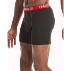 HANES Men's Ultimate Stretch Boxer Briefs, 5-Pack -Fam By Style 2084158 001 alt3
