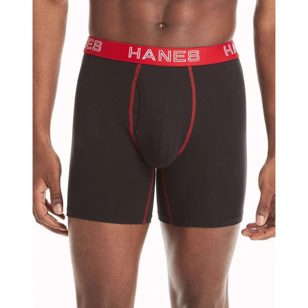 HANES Ultimate Men's Stretch Boxer Briefs, 5-Pack Extended Size 2 HANES Ultimate Men's Stretch Boxer Briefs, 5-Pack Extended Size - Image 2
