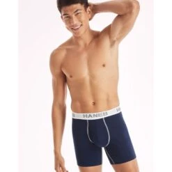 HANES Ultimate Men's Stretch Boxer Brief, 5-Pack Extended Size -Fam By Style 2084161 901 alt2