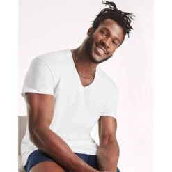 HANES Men's FreshIQ ComfortSoft V-Neck Undershirts, 6-Pack XXL -Fam By Style 2084169 101 alt3