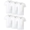 HANES Men's FreshIQ ComfortSoft V-Neck Undershirts, 6-Pack XXL