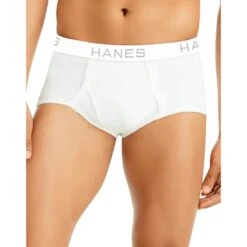 HANES Ultimate Men's 100% Cotton Full-Rise Briefs, 7-Pack Extended Size