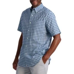 CHAPS Men's Sustainable Easy Care Short-Sleeve Shirt -Fam By Style 2084239 407 alt2