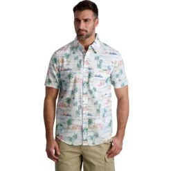 CHAPS Men's Coastland Chambray Short-Sleeve Shirt