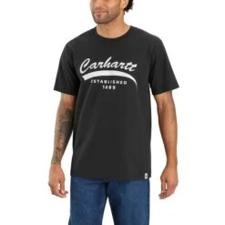 CARHARTT Men's Relaxed Fit Heavyweight Short-Sleeve Tee -Fam By Style 2085002 001 alt2