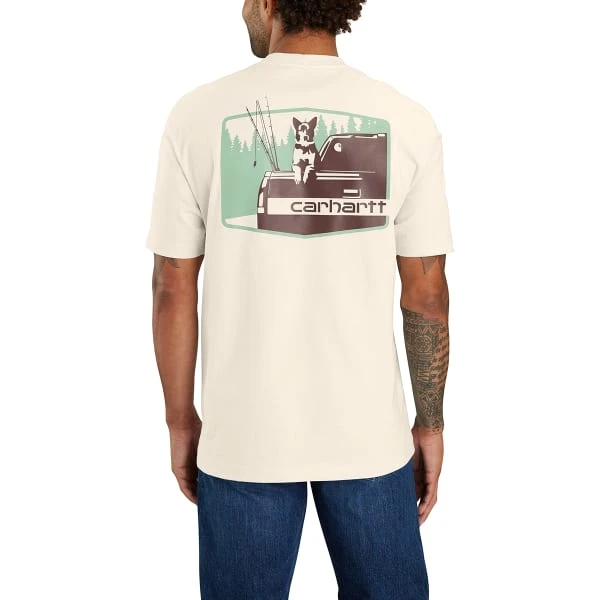 CARHARTT Men's Loose Fit Heavyweight Short-Sleeve Pocket Tee 4 CARHARTT Men's Loose Fit Heavyweight Short-Sleeve Pocket Tee - Image 4