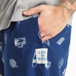 LIFE IS GOOD Men's IPA Beer Classic Sleep Pants -Fam By Style 2086092 403 alt3