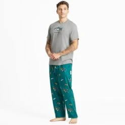 LIFE IS GOOD Men's Jake And Rocket Classic Sleep Pants -Fam By Style 2086094 308 alt4