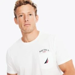 NAUTICA Men's Sustainably Crafted Short-Sleeve Yacht Club Graphic Tee -Fam By Style 2086136 101 alt2