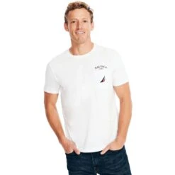 NAUTICA Men's Sustainably Crafted Short-Sleeve Yacht Club Graphic Tee