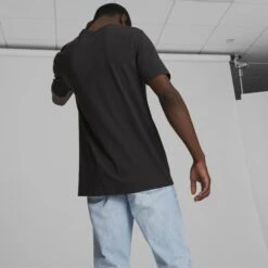 PUMA Men's Essentials Short-Sleeve Heather Tee -Fam By Style 2087359 001 alt3