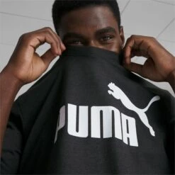 PUMA Men's Essentials Short-Sleeve Heather Tee -Fam By Style 2087359 001 alt4