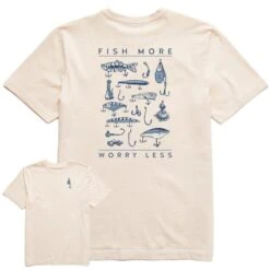 LIFE IS GOOD Men's Fish More Worry Less Short-Sleeve Tee -Fam By Style 2087633 106 alt2