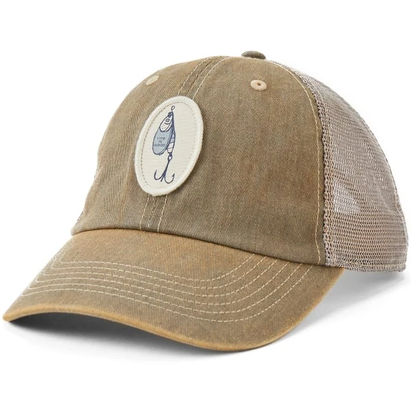 LIFE IS GOOD Men's Hook & Tackle Old Favorite Mesh Back Cap 1 LIFE IS GOOD Men's Hook & Tackle Old Favorite Mesh Back Cap