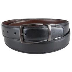DOCKERS Men's 32MM Reversible Feather Edge Dress Belt