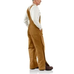 CARHARTT Men's 101626 Flame Resistant Loose Fit Duck Insulated Bib Overall -Fam By Style 2089806 211 alt4