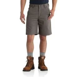 CARHARTT Men's 102514 Rugged Flex Relaxed Fit Canvas Work Shorts, Extended Sizes -Fam By Style 2089813 004 alt2