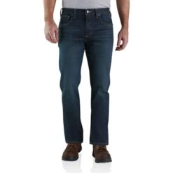 CARHARTT Men's 102804 Rugged Flex Relaxed Fit 5-Pocket Jeans, Extended Sizes -Fam By Style 2089817 442 alt2