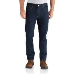 CARHARTT Men's 102807 Rugged Flex Straight Fit 5-Pocket Tapered Jeans 6 CARHARTT Men's 102807 Rugged Flex Straight Fit 5-Pocket Tapered Jeans -Fam By Style 2089818 491 alt2