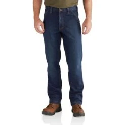 CARHARTT Men's 102808 Rugged Flex Relaxed Fit Utility Jeans, Extended Sizes -Fam By Style 2089819 473 alt2
