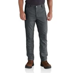 CARHARTT Men's 102821 Rugged Flex Straight Fit Canvas 5-Pocket Tapered Work Pants 5 CARHARTT Men's 102821 Rugged Flex Straight Fit Canvas 5-Pocket Tapered Work Pants -Fam By Style 2089820 004 alt2