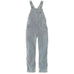 CARHARTT Women's 103042 Relaxed Fit Denim Railroad Stripe Bib Overall