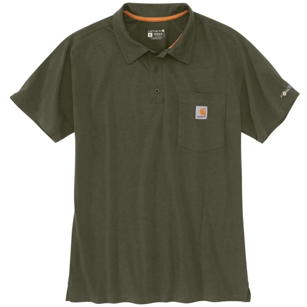 CARHARTT Men's 103569 Force Relaxed Fit Midweight Short-Sleeve Pocket Polo, Extended Sizes 1 CARHARTT Men's 103569 Force Relaxed Fit Midweight Short-Sleeve Pocket Polo, Extended Sizes