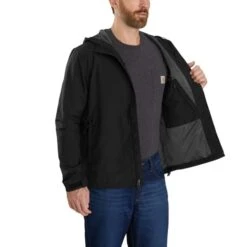 CARHARTT Men's 104671 Rain Defender Relaxed Fit Lightweight Jacket, Extended Sizes -Fam By Style 2089879 049 alt3