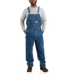 CARHARTT Men's 104672 Loose Fit Denim Bib Overalls -Fam By Style 2089880 032 alt2
