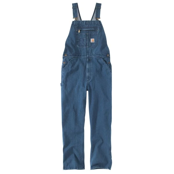 CARHARTT Men's 104672 Loose Fit Denim Bib Overalls, Extended Sizes 1 CARHARTT Men's 104672 Loose Fit Denim Bib Overalls, Extended Sizes