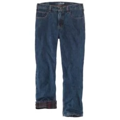 CARHARTT Men's 104942 Relaxed Fit Flannel-Lined 5-Pocket Jeans