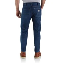 CARHARTT Men's 104945 Force Straight Fit Low Rise 5-Pocket Tapered Jeans 8 CARHARTT Men's 104945 Force Straight Fit Low Rise 5-Pocket Tapered Jeans -Fam By Style 2089894 438 alt3