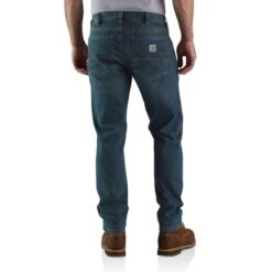 CARHARTT Men's 104960 Rugged Flex Relaxed Fit Low Rise 5-Pocket Tapered Jeans 8 CARHARTT Men's 104960 Rugged Flex Relaxed Fit Low Rise 5-Pocket Tapered Jeans -Fam By Style 2089896 441 alt3
