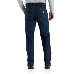 CARHARTT Men's 105069 Flame Resistant Rugged Flex Straight Fit 5-Pocket Jeans, Extended Sizes -Fam By Style 2089915 456 alt3